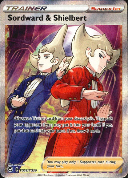 Sordward & Shielbert TG28/TG30 Silver Tempest Trainer Gallery Pokemon NM