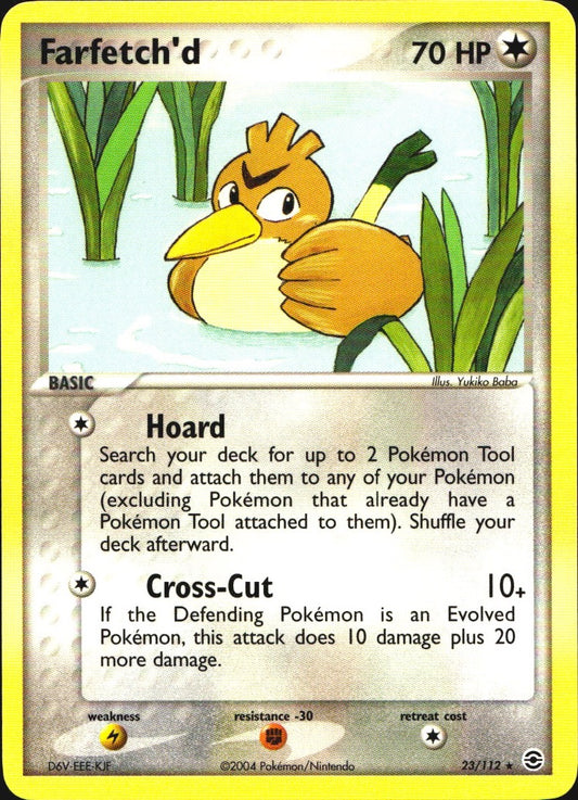 Farfetch'd 23/112 Rare FireRed & LeafGreen Pokemon Near Mint