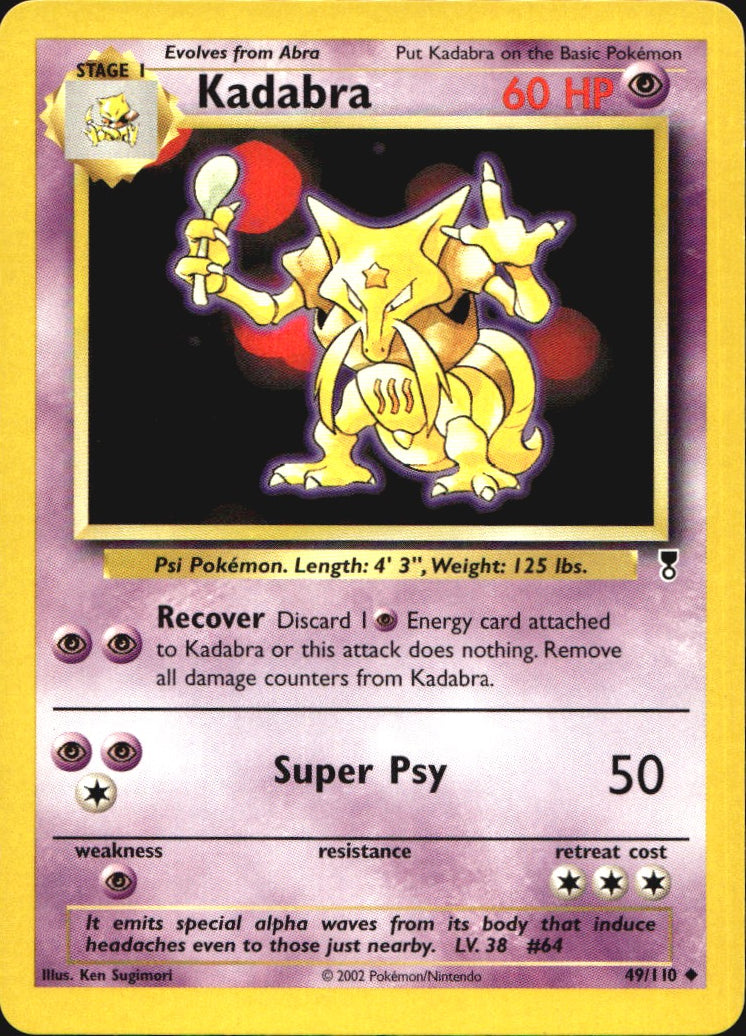 Kadabra 49/110 Uncommon Legendary Collection Pokemon Near Mint
