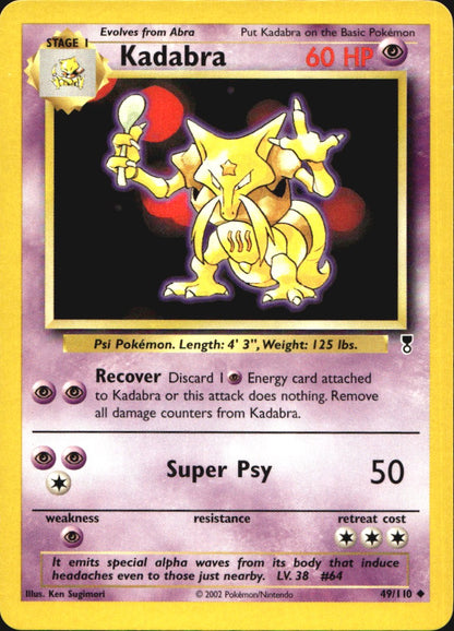 Kadabra 49/110 Uncommon Legendary Collection Pokemon Near Mint