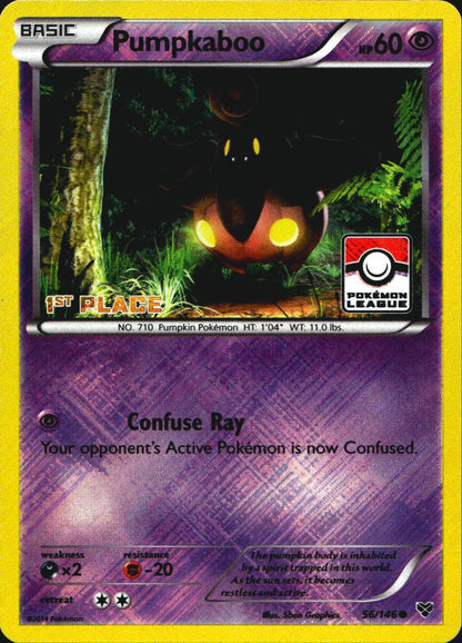 Pumpkaboo 056/146 1st Place Promo League & Championship Cards Pokemon Near Mint