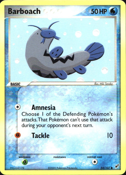 Barboach 54/107 Common Deoxys Pokemon Near Mint