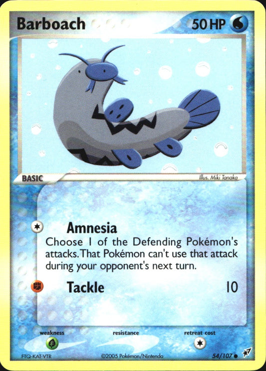Barboach 54/107 Common Deoxys Pokemon Near Mint