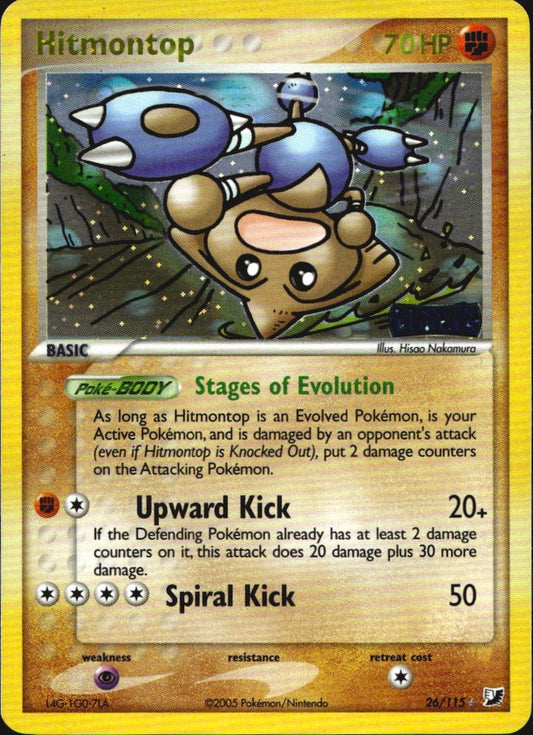 Hitmontop 26/115 Rare Unseen Forces Pokemon Reverse Holo Near Mint