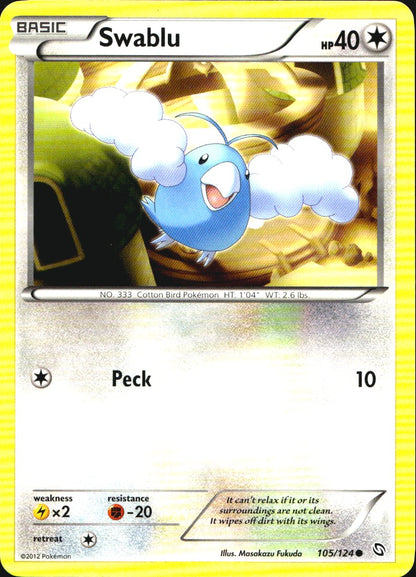 Swablu 105/124 Common Dragons Exalted Pokemon Near Mint
