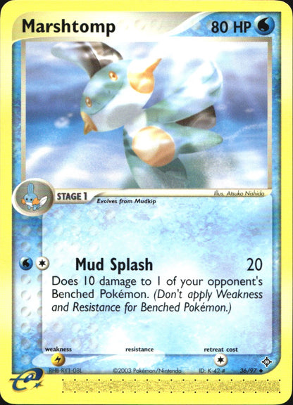Marshtomp 36/97 Uncommon Dragon Pokemon Near Mint