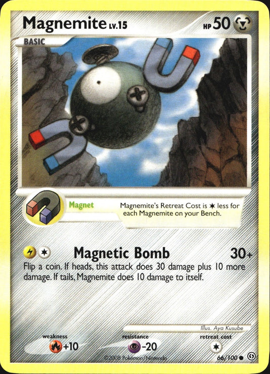 Magnemite 66/100 Common Stormfront Pokemon Near Mint