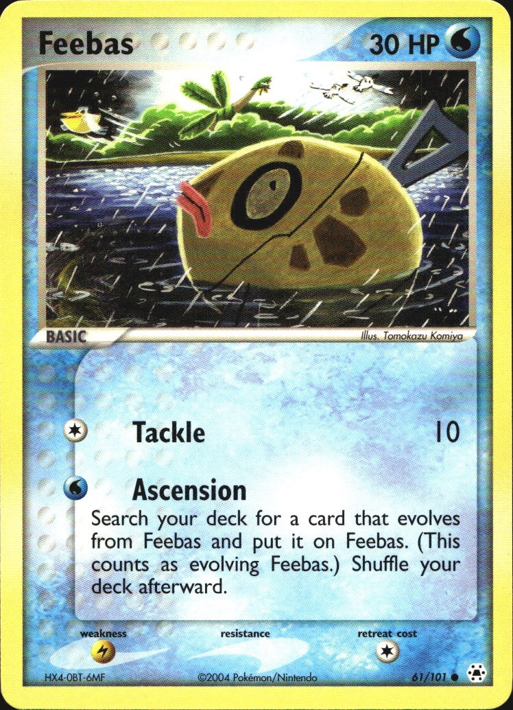 Feebas 61/101 Common Hidden Legends Pokemon Near Mint