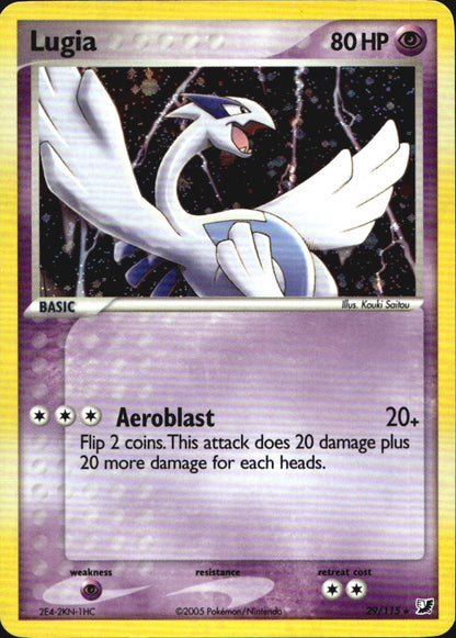 Lugia 29/115 Rare Unseen Forces Pokemon Holo Near Mint