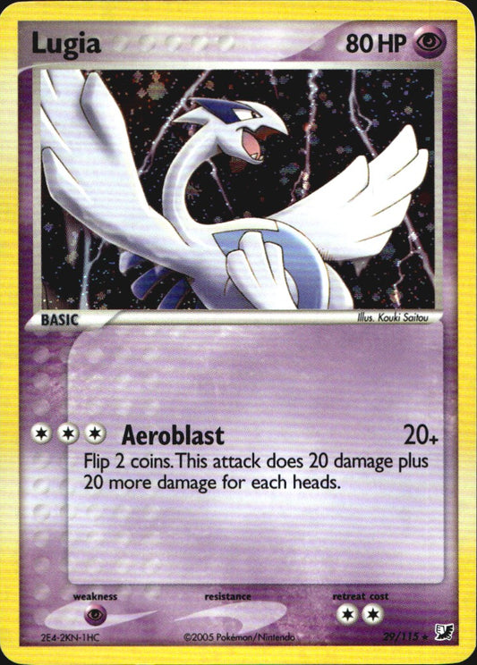 Lugia 29/115 Rare Unseen Forces Pokemon Holo Near Mint