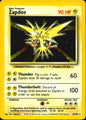 Zapdos 16/102 Holo Rare Base Set Unlimited Pokemon Heavily Played