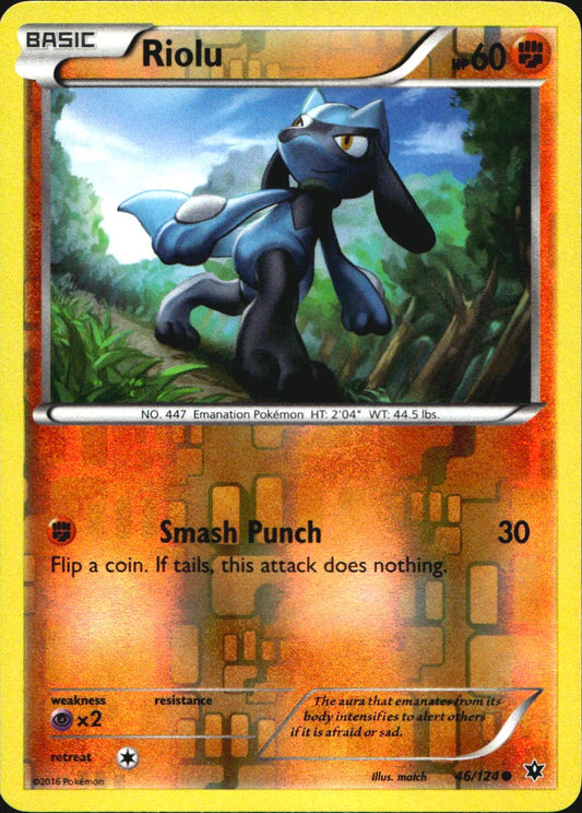 Riolu 46/124 Common Fates Collide Pokemon Reverse Holo Near Mint