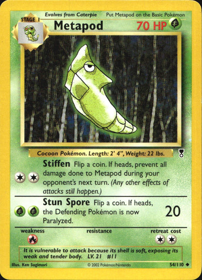 Metapod 54/110 Uncommon Legendary Collection Pokemon Near Mint