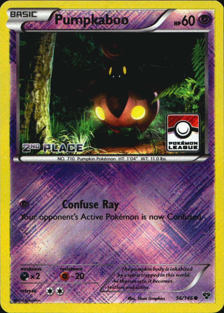 Pumpkaboo 056/146 2nd Place Promo League & Championship Cards Pokemon Near Mint