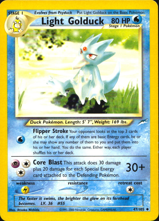 Light Golduck 47/105 Uncommon Neo Destiny Pokemon Near Mint