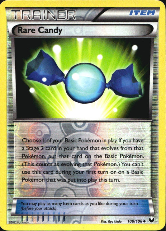 Rare Candy 100/108 Uncommon Dark Explorers Pokemon Reverse Holo Near Mint