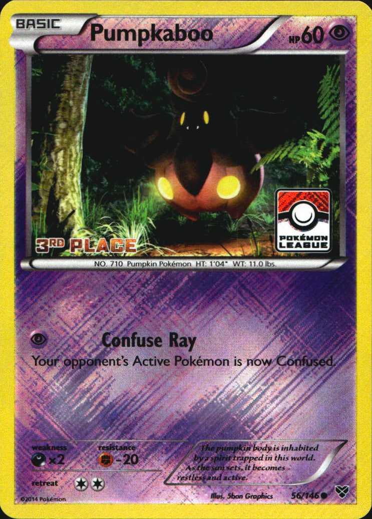 Pumpkaboo 056/146 3rd Place Promo League & Championship Cards Pokemon Near Mint