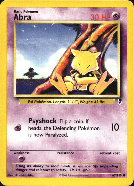 Abra 67/110 Common Legendary Collection Pokemon Near Mint