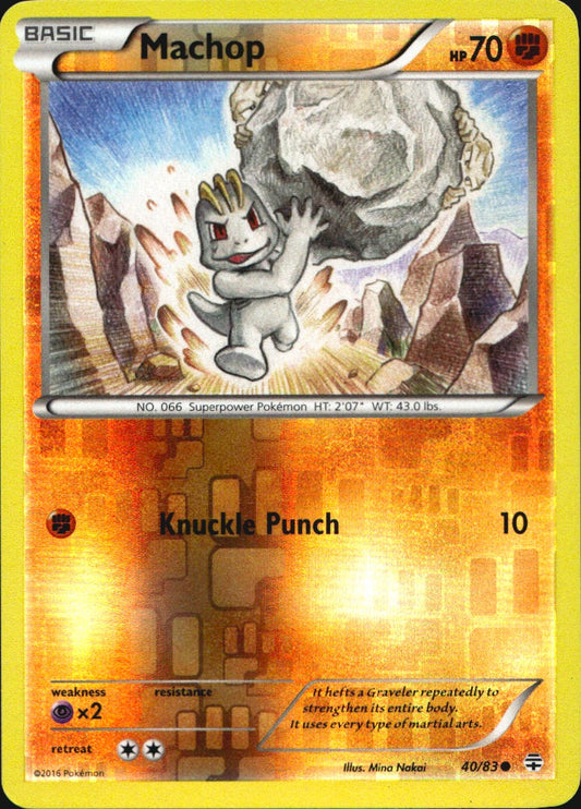 Machop 40/83 Common Generations Pokemon Reverse Holo Near Mint
