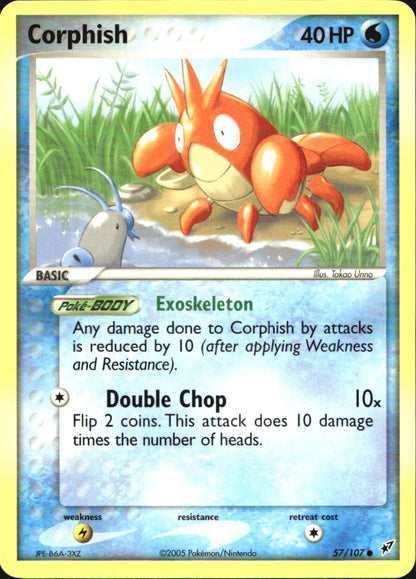 Corphish 57/107 Common Deoxys Pokemon Near Mint