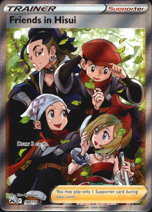 Friends in Hisui 148/159 Rare Ultra Crown Zenith Pokemon Near Mint