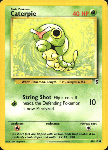 Caterpie 69/110 Common Legendary Collection Pokemon Near Mint