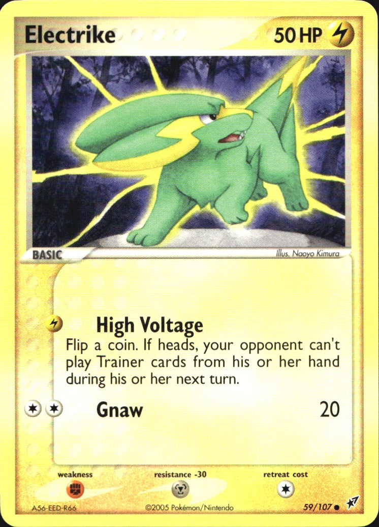 Electrike 59/107 Common Deoxys Pokemon Near Mint