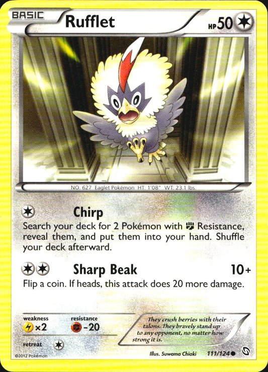 Rufflet 111/124 Common Dragons Exalted Pokemon Near Mint