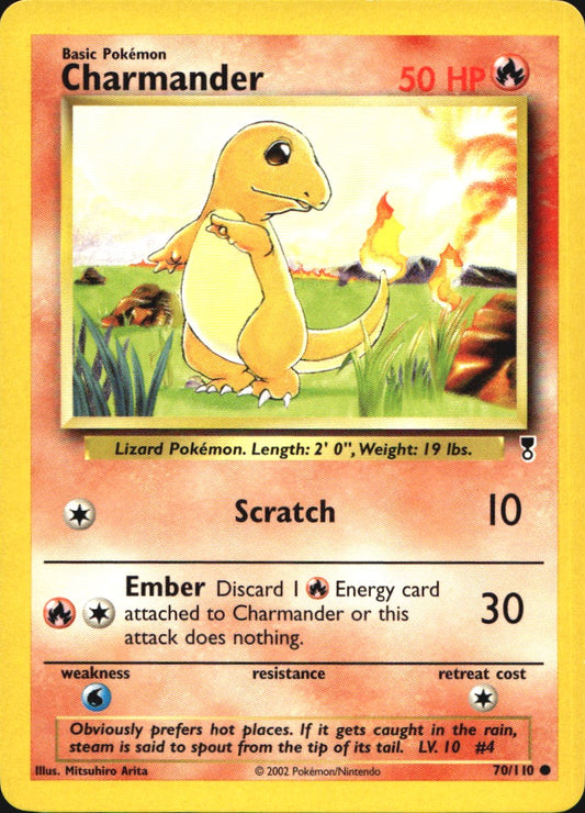 Charmander 70/110 Common Legendary Collection Pokemon Near Mint