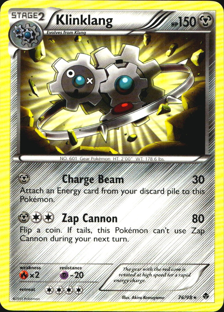 Klinklang 76/98 Rare Emerging Powers Pokemon Near Mint