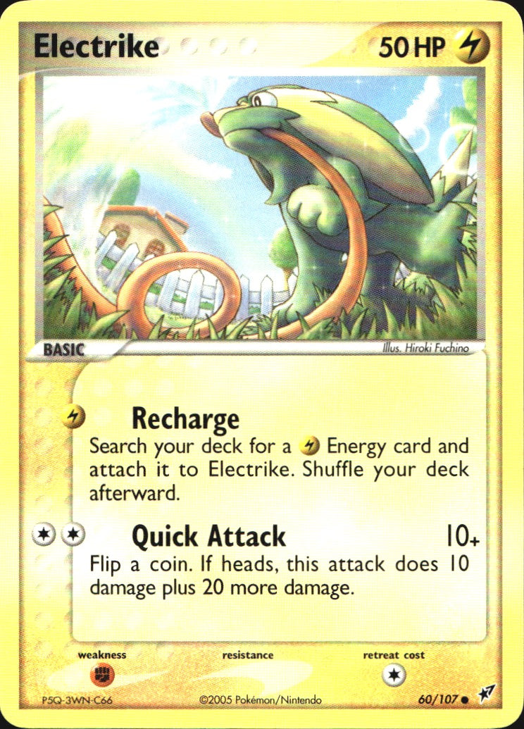 Electrike 60/107 Common Deoxys Pokemon Near Mint