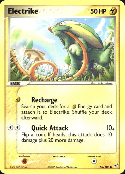 Electrike 60/107 Common Deoxys Pokemon Near Mint