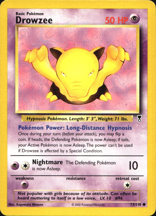 Drowzee 73/110 Common Legendary Collection Pokemon Near Mint