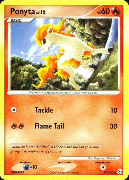Ponyta 94/130 Common Diamond & Pearl Pokemon Near Mint