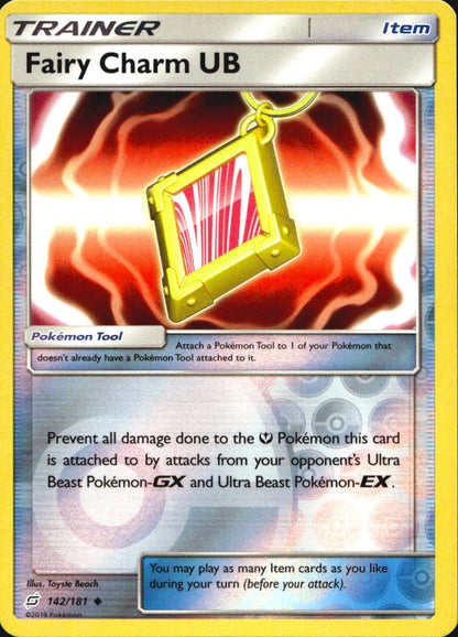 Fairy Charm UB 142/181 Uncommon Team Up Pokemon Reverse Holo Near Mint