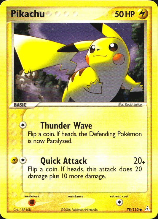 Pikachu 78/110 Common Holon Phantoms Pokemon Near Mint