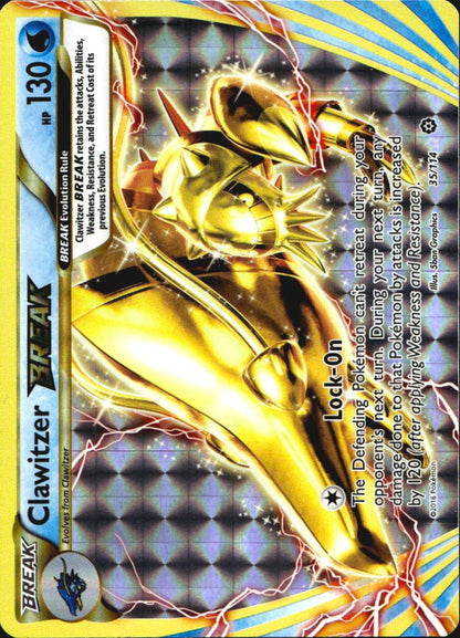 Clawitzer BREAK 35/114 BREAK Rare Steam Siege Pokemon Near Mint