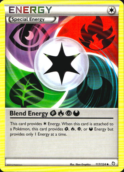 Blend Energy GrassFirePsychicDarkness 117/124 Dragons Exalted Pokemon NM