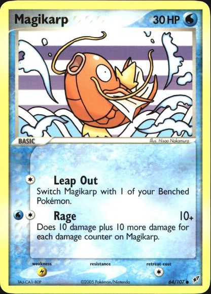 Magikarp 64/107 Common Deoxys Pokemon Near Mint