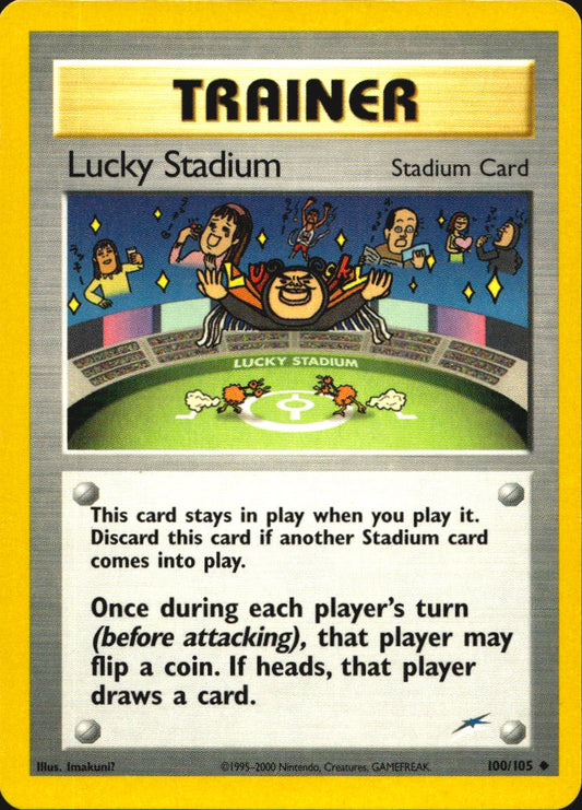 Lucky Stadium 100/105 Uncommon Neo Destiny Pokemon Near Mint