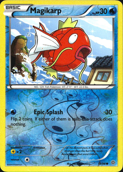 Magikarp 19/98 Common Ancient Origins Pokemon Reverse Holo Near Mint