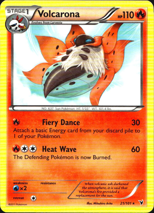 Volcarona 21/101 Rare Noble Victories Pokemon Near Mint