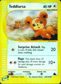 Teddiursa 109/144 Common Skyridge Pokemon Reverse Holo Near Mint
