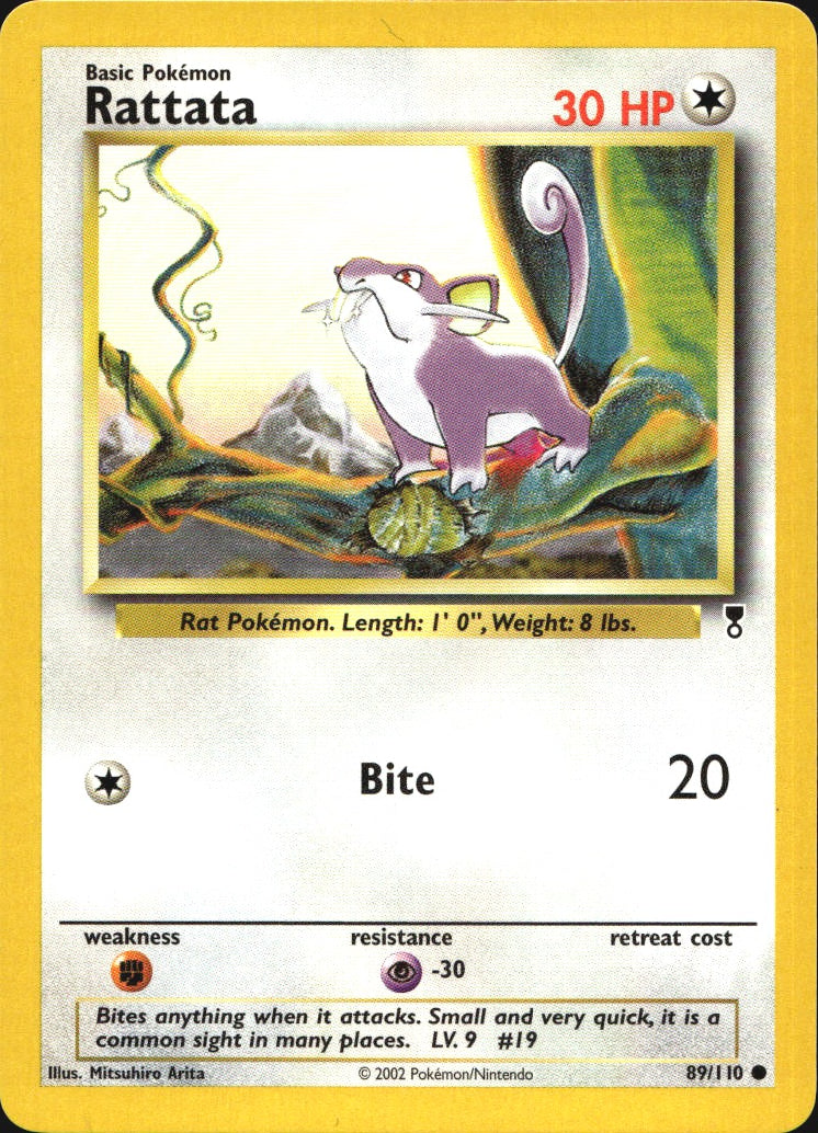 Rattata 89/110 Common Legendary Collection Pokemon Near Mint