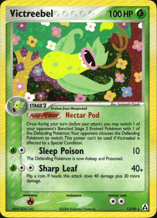 Victreebel 13/92 Holo Rare Legend Maker Pokemon Near Mint