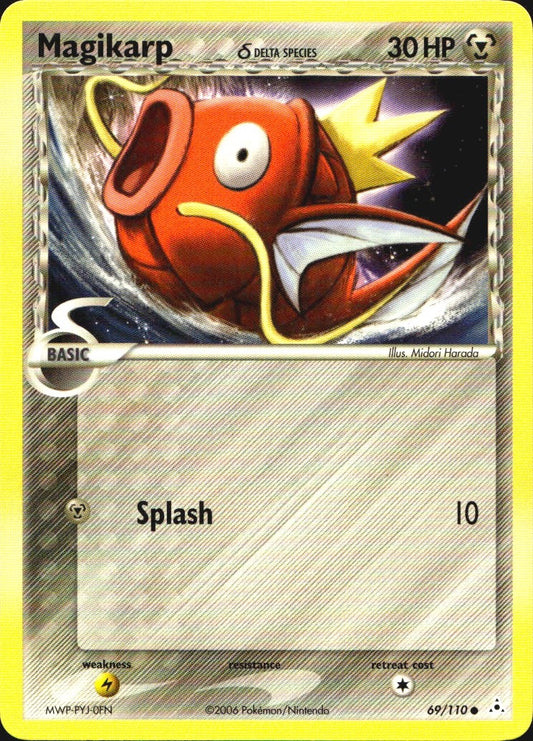 Magikarp 69/110 Common Holon Phantoms Pokemon Near Mint