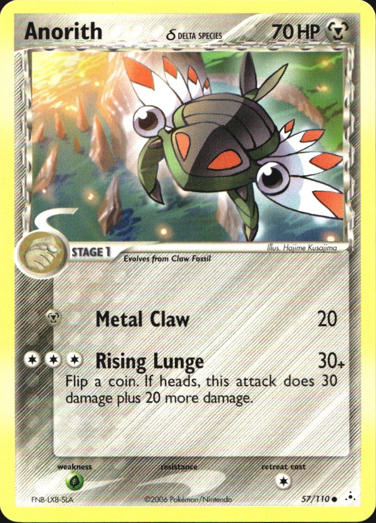 Anorith 57/110 Common Holon Phantoms Pokemon Near Mint