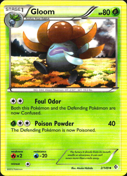 Gloom 2/149 Uncommon Boundaries Crossed Pokemon Near Mint