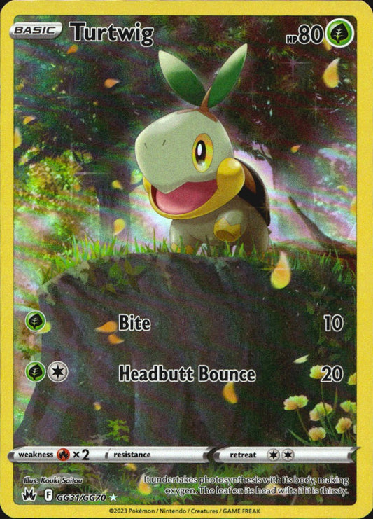 Turtwig GG31/GG70 Holo Crown Zenith Galarian Gallery Pokemon NM