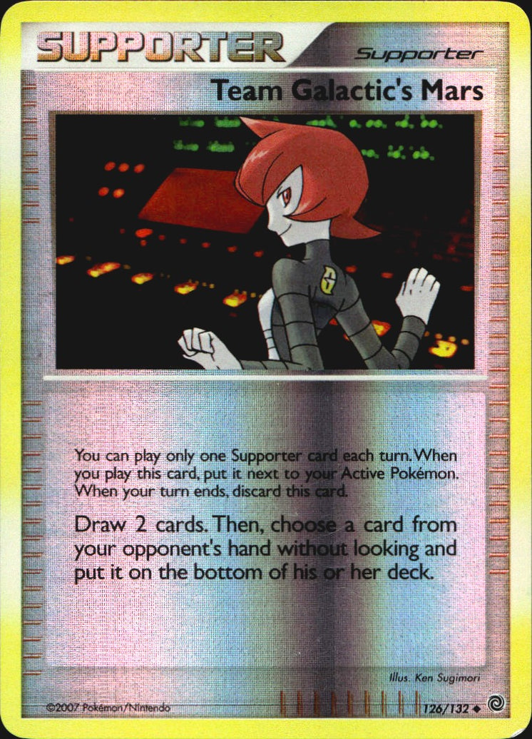 Team Galactic's Mars 126/132 Uncommon Secret Wonders Pokemon Reverse Holo NM